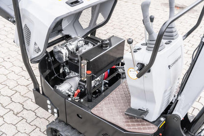 Bobmaster Basic diesel minigraver - 850 kg, inkl. skovlsæt