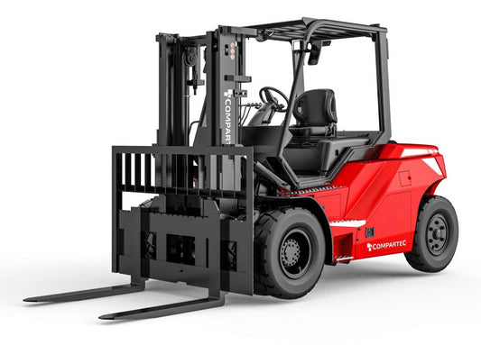 CSX TIER - El gaffeltruck 4-hjulet, kapacitet 7000 kg, løftehøjde 4800 mm, Li-ion batteri