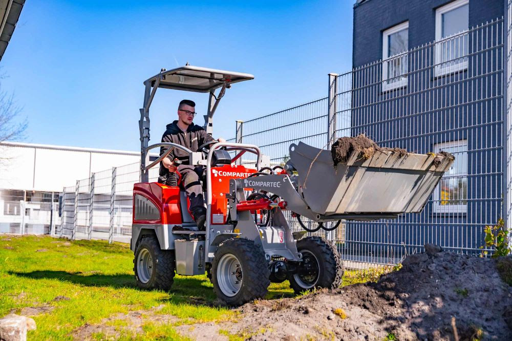 Weidemaster elektrisk minilæsser - løftekapacitet 500 kg, egenvægt 900 kg