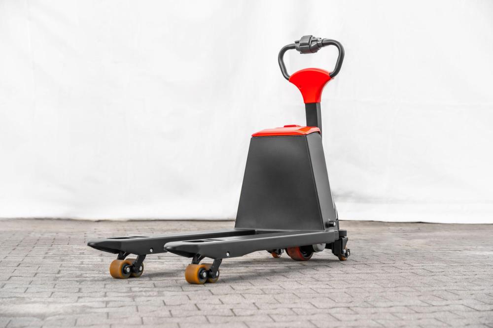 ForkLion PRO El-palleløfter med støttehjul, 1500 kg kapacitet, inkl. batteri og oplader