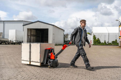 ForkLion PRO El-palleløfter med støttehjul, 1500 kg kapacitet, inkl. batteri og oplader