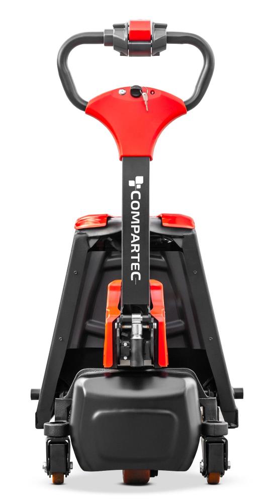 ForkLion PRO El-palleløfter med støttehjul, 1500 kg kapacitet, inkl. batteri og oplader