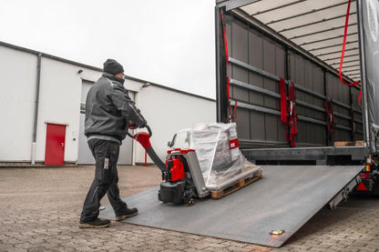 ForkLion PLUS El-palleløfter med støttehjul, 2000 kg kapacitet, inkl. batteri og oplader