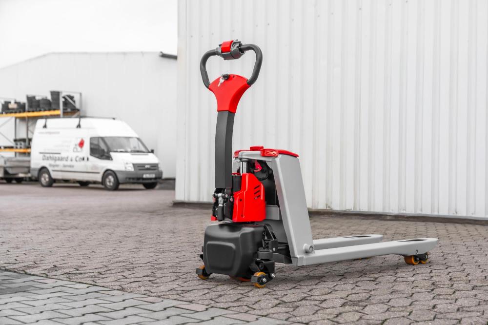 ForkLion PLUS El-palleløfter med støttehjul, 2000 kg kapacitet, inkl. batteri og oplader