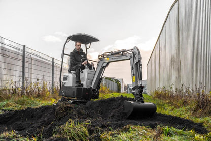 Bobmaster Basic diesel minigraver - 850 kg, inkl. skovlsæt