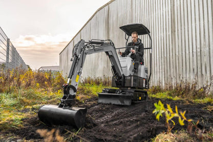 Bobmaster Basic diesel minigraver - 850 kg, inkl. skovlsæt