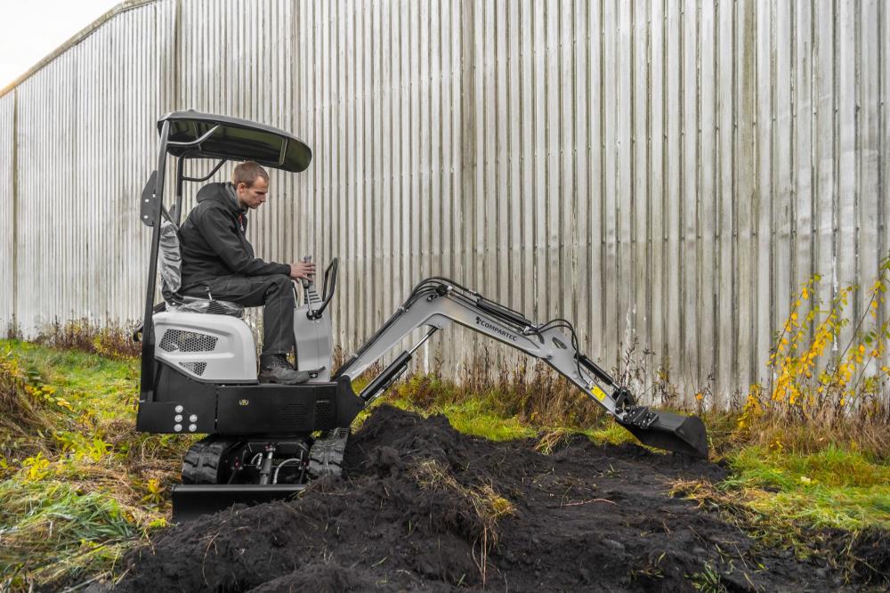 Bobmaster Basic diesel minigraver - 850 kg, inkl. skovlsæt